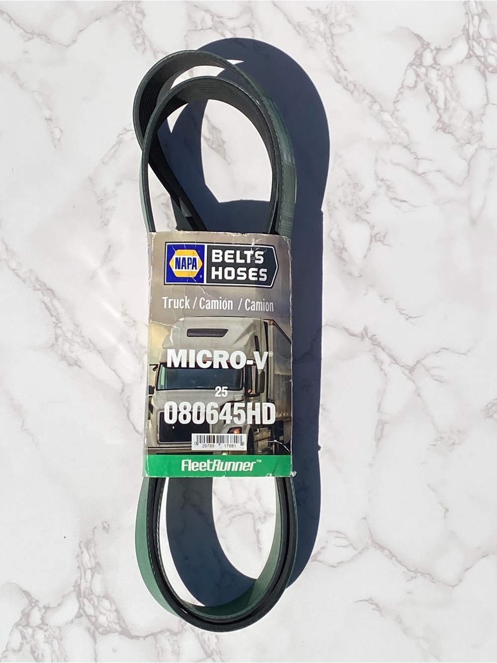 FleetRunner Heavy-Duty Micro-V Serpentine Drive Belt (K080645HD) Gates New